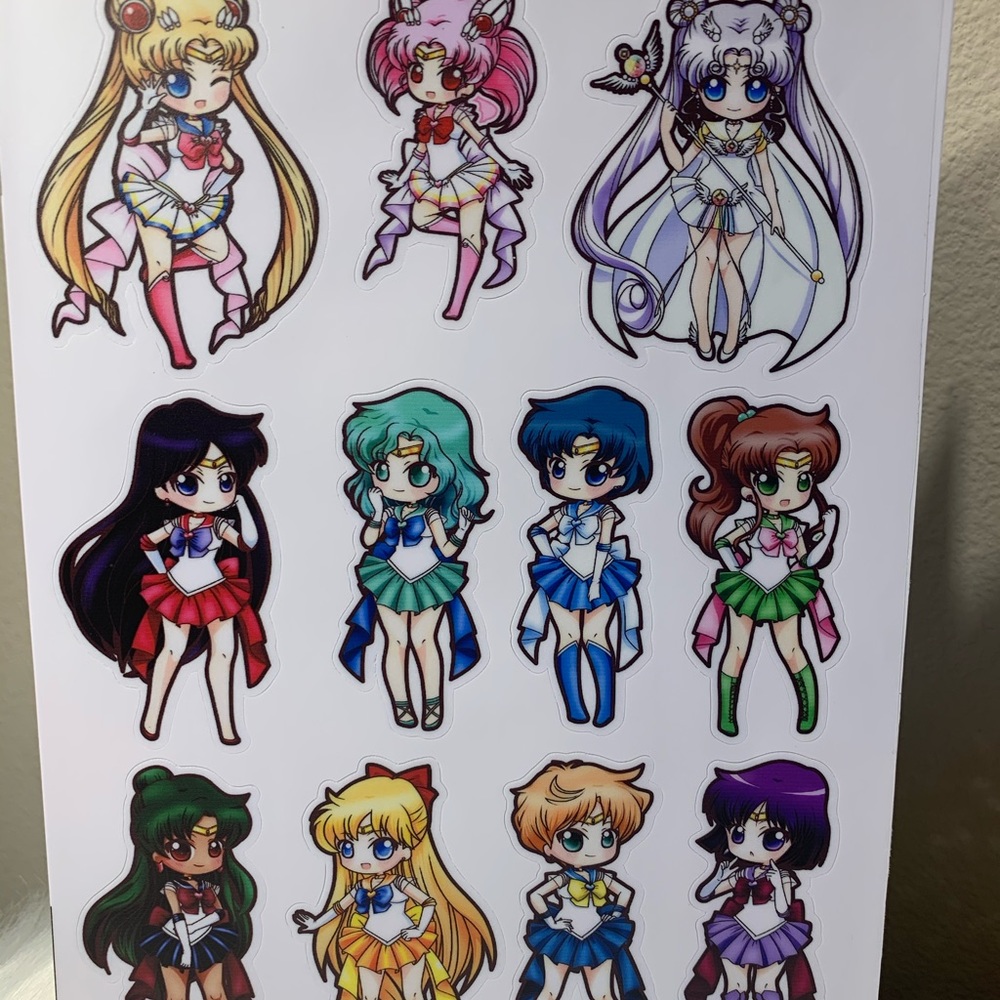 Sailormoon sticker one sheet